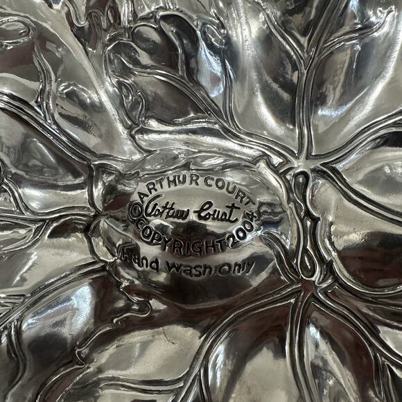 Arthur Court 2004 Grape Deviled Egg Holder Aluminum Taiwan Easter Christmas - Picture 4 of 6